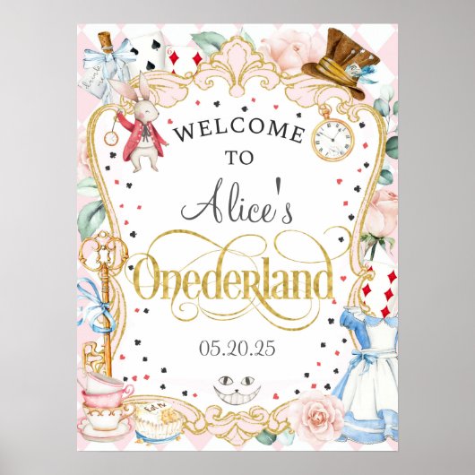 Alice in Onederland, das Begrüßungszeichen von 1. Poster (Vorne)