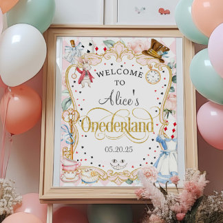 Alice in Onederland, das Begrüßungszeichen von 1. Poster
