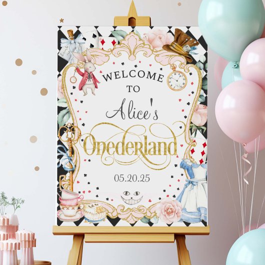 Alice in Onederland, das Begrüßungszeichen von 1. Poster