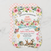 Alice in ONEderland Einladung zum 1. (Vorne/Hinten)