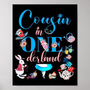 Alice In Onederland Familien Cousine des Geburtsta Poster