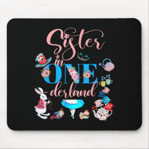Alice In Onederland Familien Schwester des Geburts Mousepad