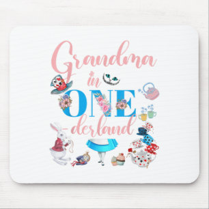 Alice in Onederland Familiengroßmutter des Geburts Mousepad