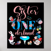 Alice In Onederland Family Sister Of The Birthday  Poster (Vorne)