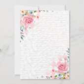 Alice in ONEderland Geburtstag Whimsical Tea Party Einladung (Rückseite)