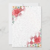 Alice in ONEderland Geburtstag Whimsical Tea Party Einladung (Rückseite)