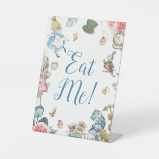 Alice in Onederland Geburtstagszeichen Sockelschild