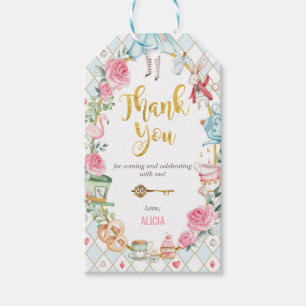 Alice in Onederland Mad Hatter Tea Party Geburtsta Geschenkanhänger