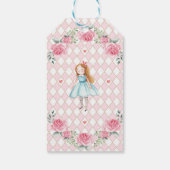 Alice in Onederland Mad Tea Party Girl Birthday Geschenkanhänger (Rückseite)