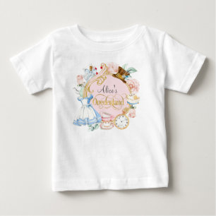 Alice in Onederland, Mädchen 1. Geburtstag Baby T- T-shirt