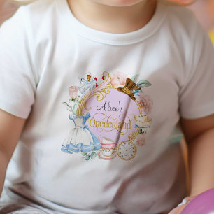 Alice in Onederland, Mädchen 1. Geburtstag Baby T- T-shirt