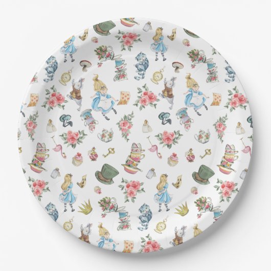 Alice in Onederland Themed Paper-Tellern Pappteller (Vorderseite)