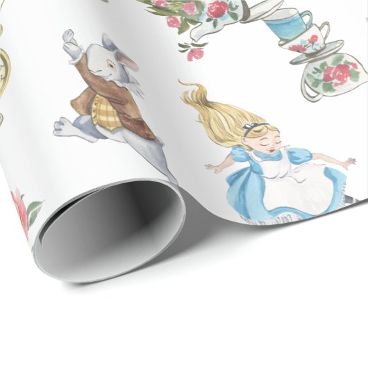 Alice in Onederland - Themed Wrapping Paper Geschenkpapier (Rolleneckpunkt)