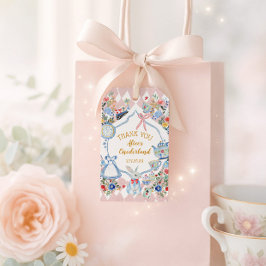 Alice in Onederland Whimsical Birthday Vielen Dank Geschenkanhänger