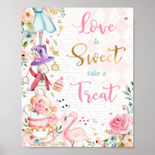 Alice in Onederland Wonderland Leckerei bevorzugen Poster
