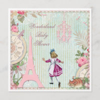 Alice in Paris Shabby Chic Wonderland Baby Shower
