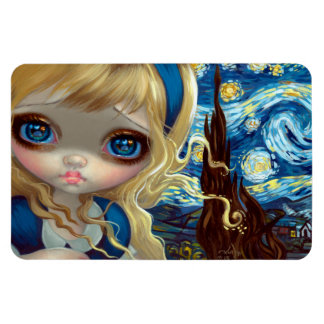 "Alice in the Starry Night" Flex Magnet