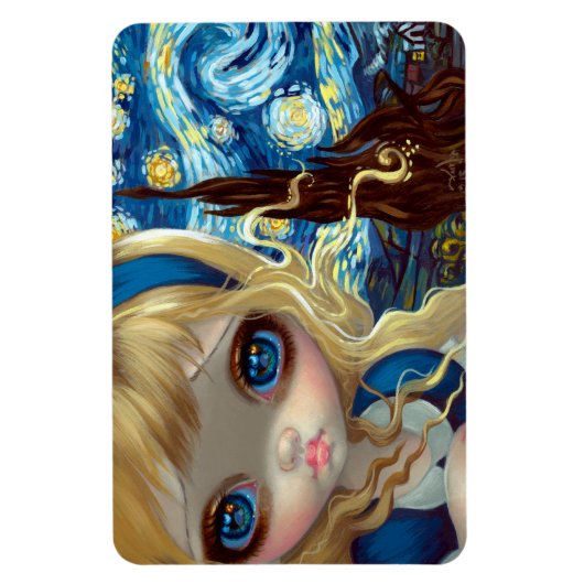 "Alice in the Starry Night" Flex Magnet (Vertikal)