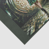 Alice in the Wonderland entering the rabbit hole Seidenpapier (Ausschnitt)