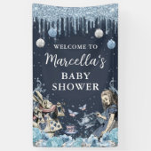 Alice in Winter Wonderland Baby Shower Banner (Vertikal)