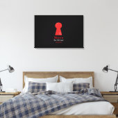 ALICE IN WONDELAND BaT Mitzvah Sign-In Board Leinwanddruck (Insitu (Schlafzimmer))