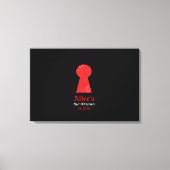 ALICE IN WONDELAND BaT Mitzvah Sign-In Board Leinwanddruck (Vorderseite)