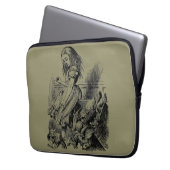 Alice in Wonderland – Alice im Wunderland khaki Laptopschutzhülle (Vorderseite Links)