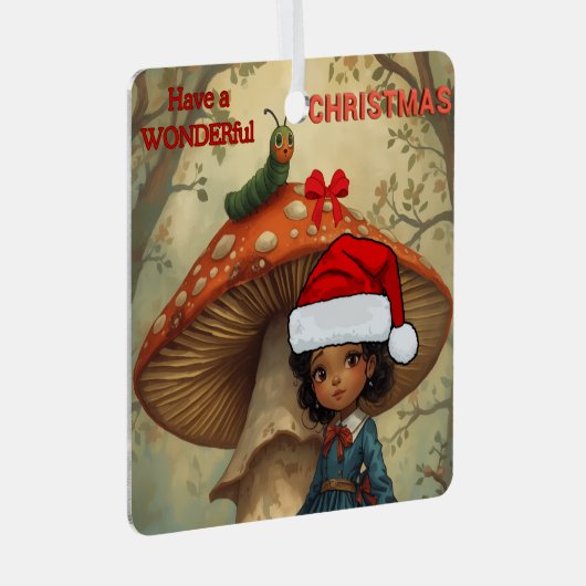 Alice in Wonderland Caterpillar Christmas Ornament (Vorderseite Rechts)