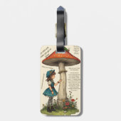Alice in Wonderland Caterpillar Luggage Tag Gepäckanhänger (Rückseite vertikal)