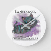 Alice in Wonderland clock. Runde Wanduhr (Vorderseite)