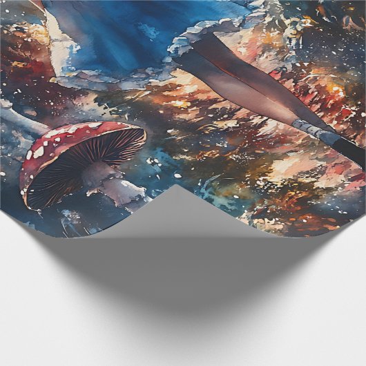 Alice in Wonderland Decoupage Geschenkpapier (Ecke)