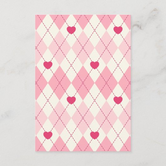 Alice in Wonderland diaper raffle Begleitkarte (Rückseite)