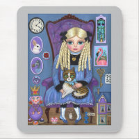 Alice in Wonderland & Dinah Cat Cute Fairy Tale