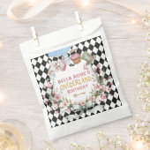 Alice in Wonderland Flower Frame  1st birthday Geschenktütchen (Ausgeschnitten)