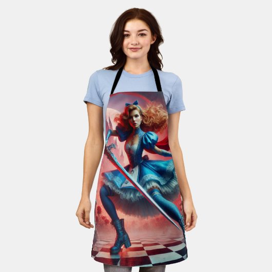 Alice in Wonderland Inspired Schürze (Getragen)
