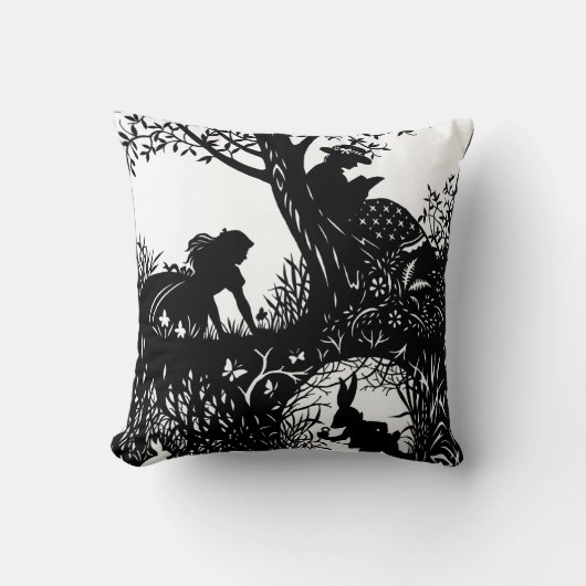 Alice in Wonderland  Kissen (Vorderseite)