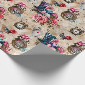 Alice in Wonderland Pattern Geschenkpapier (Ecke)