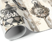 Alice in Wonderland Pattern Geschenkpapier (Rolleneckpunkt)