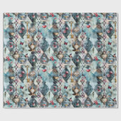 Alice in Wonderland Pattern Geschenkpapier (Flach)
