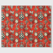 Alice in Wonderland Pattern Geschenkpapier (Flach)