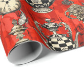 Alice in Wonderland Pattern Geschenkpapier (Rolleneckpunkt)