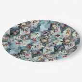 Alice in Wonderland Pattern Pappteller (Schrägansicht)