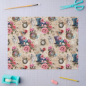 Alice in Wonderland Pattern Seidenpapier (Basteln)