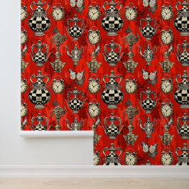 Alice in Wonderland Pattern Tapete