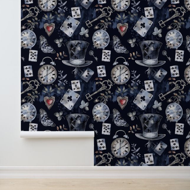 Alice in Wonderland Pattern Tapete (Anwendung)