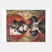 Alice in Wonderland - Queen of Hearts - Decoupage  Geschenkpapier Set (Vorderseite)
