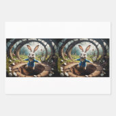 Alice in Wonderland: Rabbit jump! - Decoupage  Geschenkpapier Set (Vorderseite 3)