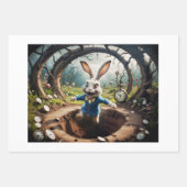 Alice in Wonderland: Rabbit jump! - Decoupage  Geschenkpapier Set (Vorderseite 2)