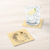 Alice in Wonderland Rabbit Mouse Rechteckiger Pappuntersetzer (Vor Ort)