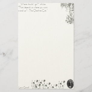 Alice in Wonderland Stationary Lewis Carroll Briefpapier
